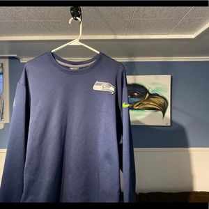Nike Seahawks Therma-fit crew neck